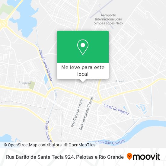 Rua Barão de Santa Tecla 924 mapa