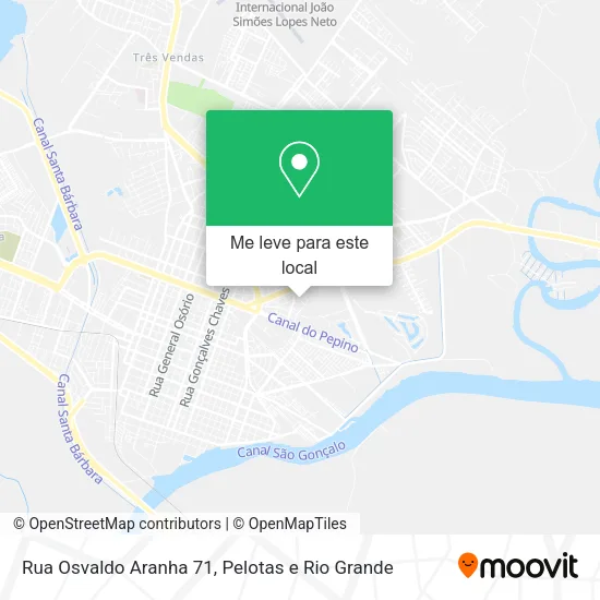 Rua Osvaldo Aranha 71 mapa