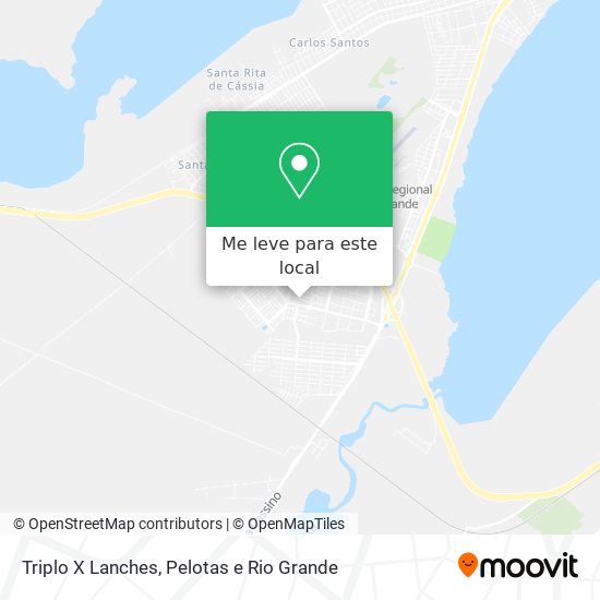 Triplo X Lanches mapa