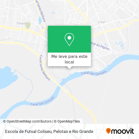 Escola de Futsal Coliseu mapa