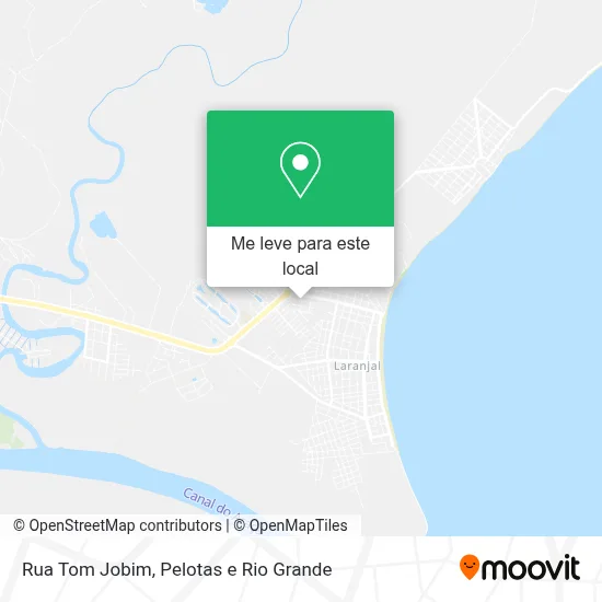 Rua Tom Jobim mapa