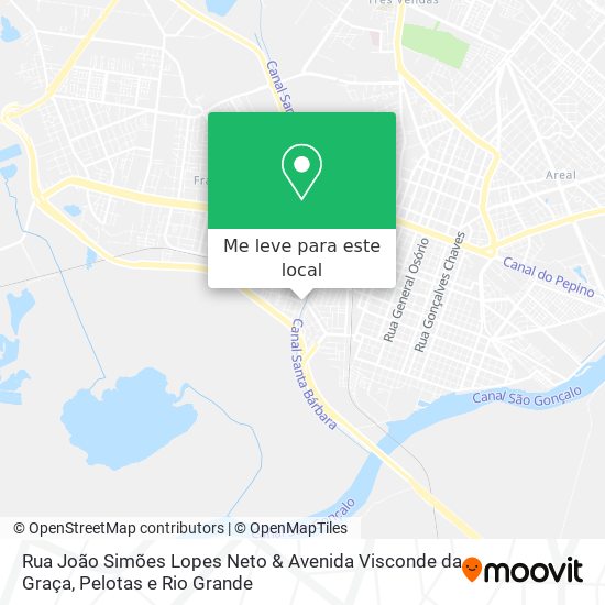 Rua João Simões Lopes Neto & Avenida Visconde da Graça mapa