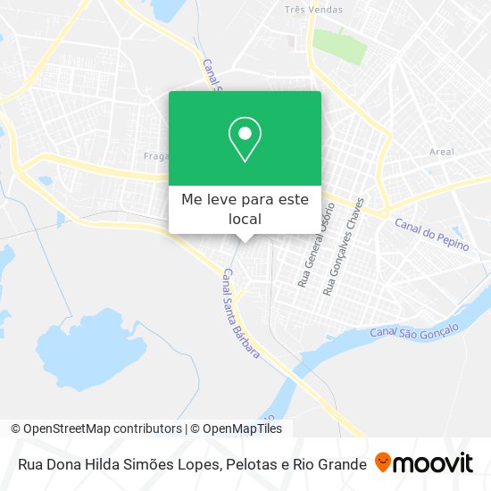 Rua Dona Hilda Simões Lopes mapa