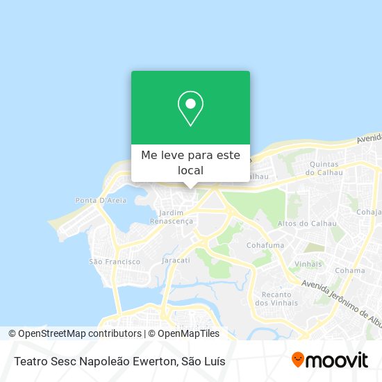 Teatro Sesc Napoleão Ewerton mapa