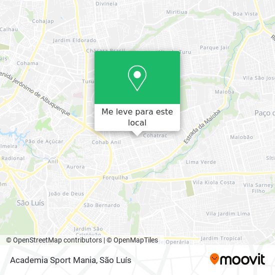 Academia Sport Mania mapa
