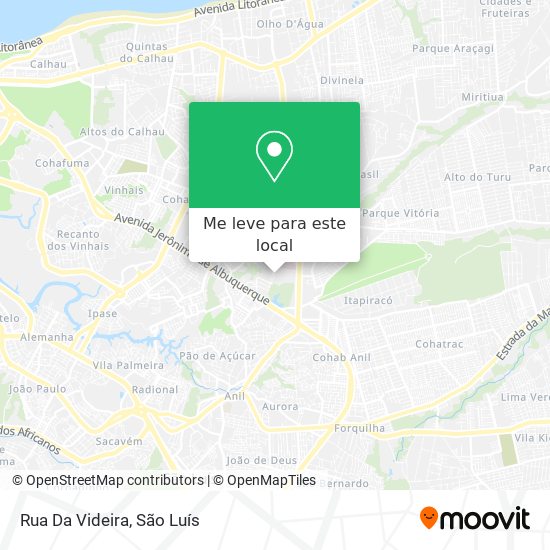 Rua Da Videira mapa