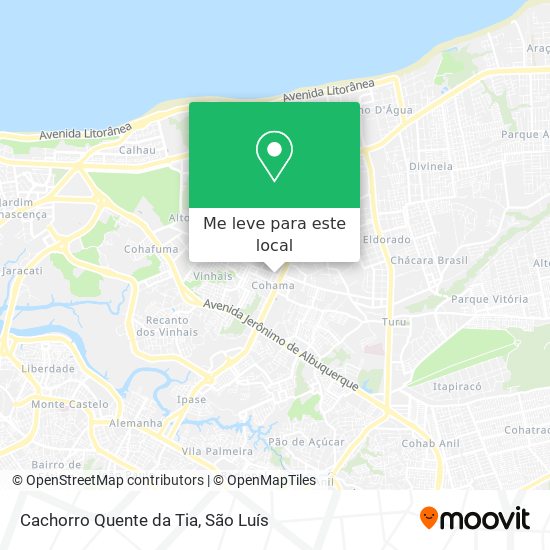 Cachorro Quente da Tia mapa