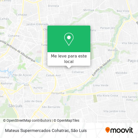 Mateus Supermercados Cohatrac mapa