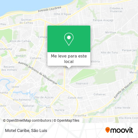 Motel Caribe mapa