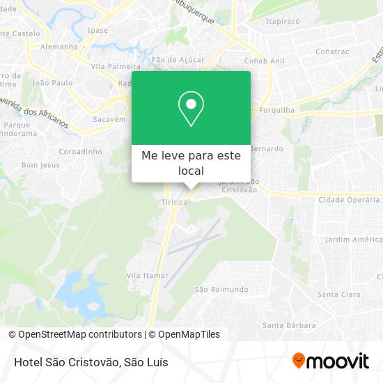 Hotel São Cristovão mapa