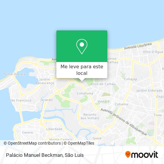 Palácio Manuel Beckman mapa