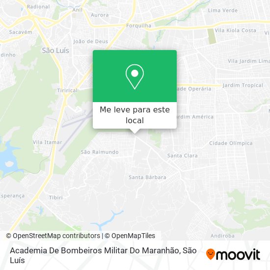 Academia De Bombeiros Militar Do Maranhão mapa