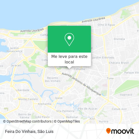 Feira Do Vinhais mapa