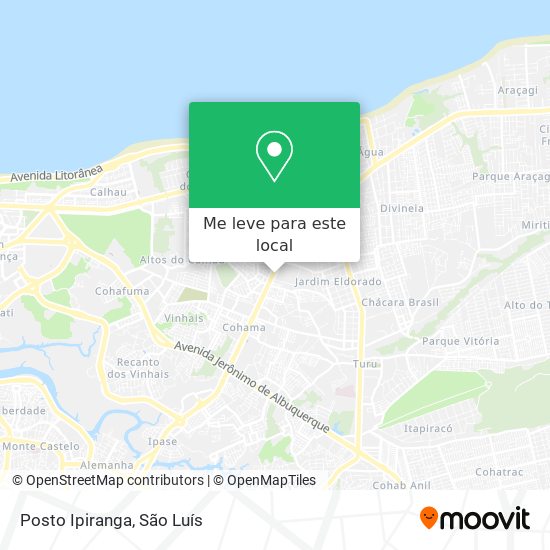 Posto Ipiranga mapa
