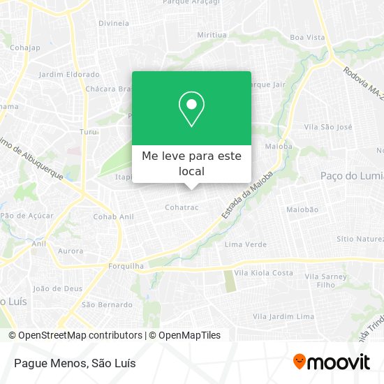 Pague Menos mapa