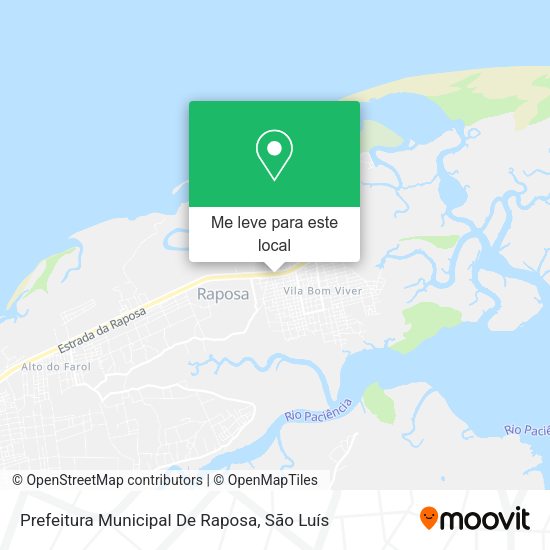 Prefeitura Municipal De Raposa mapa