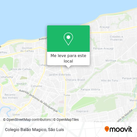 Colegio Balão Magico mapa
