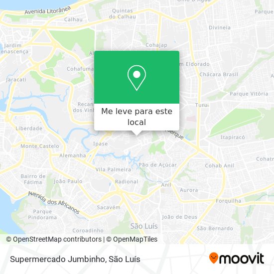 Supermercado Jumbinho mapa