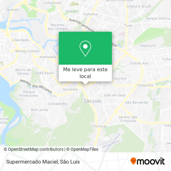 Supermercado Maciel mapa