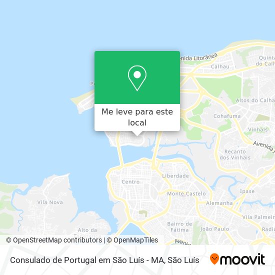 Consulado de Portugal em São Luís - MA mapa