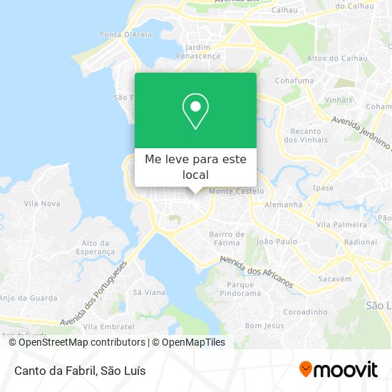 Canto da Fabril mapa