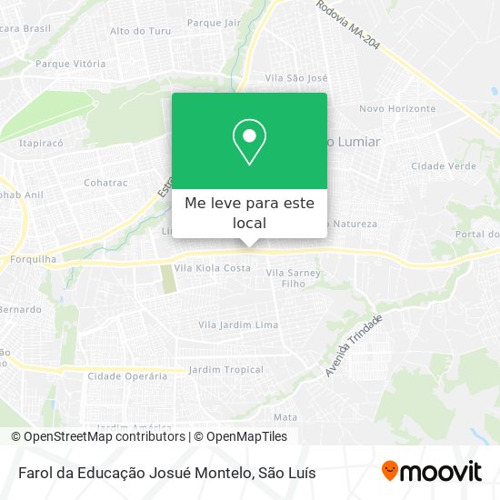 Farol da Educação Josué Montelo mapa