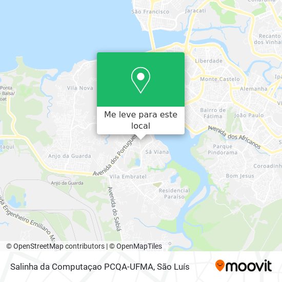 Salinha da Computaçao PCQA-UFMA mapa