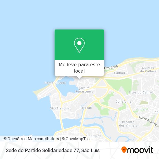 Sede do Partido Solidariedade 77 mapa