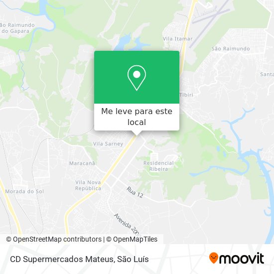 CD Supermercados Mateus mapa