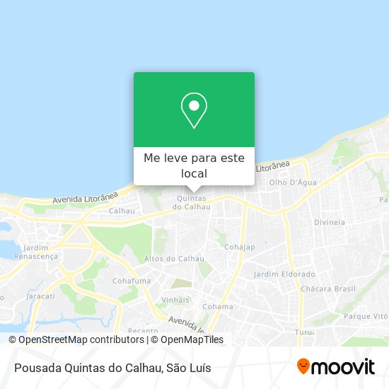 Pousada Quintas do Calhau mapa