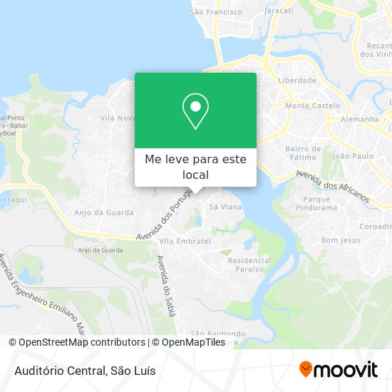 Auditório Central mapa