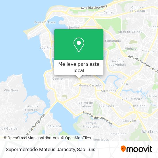 Supermercado Mateus Jaracaty mapa