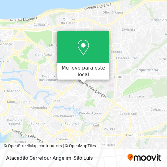 Atacadão Carrefour Angelim mapa