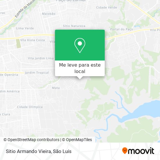 Sitio Armando Vieira mapa
