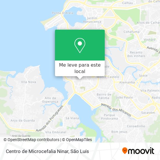 Centro de Microcefalia Ninar mapa