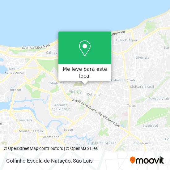 Golfinho Escola de Natação mapa