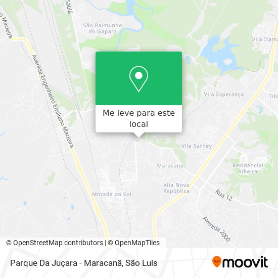 Parque Da Juçara - Maracanã mapa