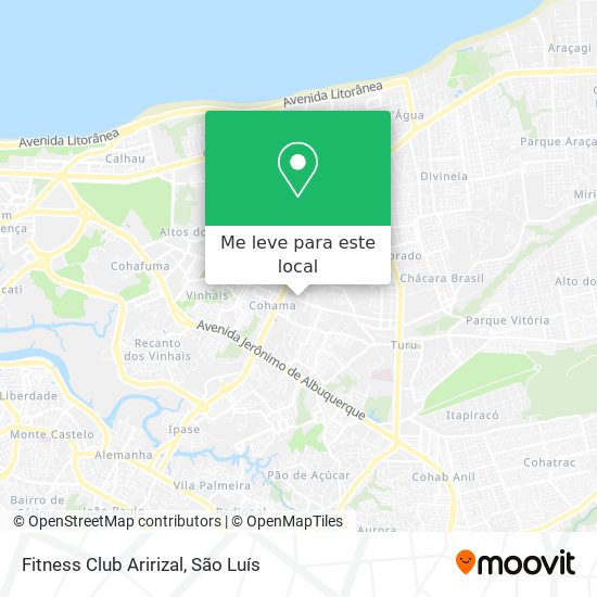 Fitness Club Aririzal mapa