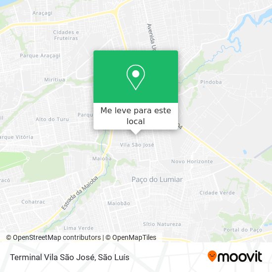 Terminal Vila São José mapa