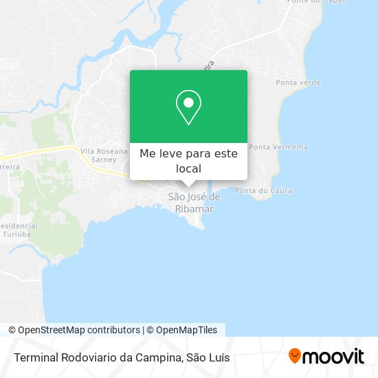 Terminal Rodoviario da Campina mapa