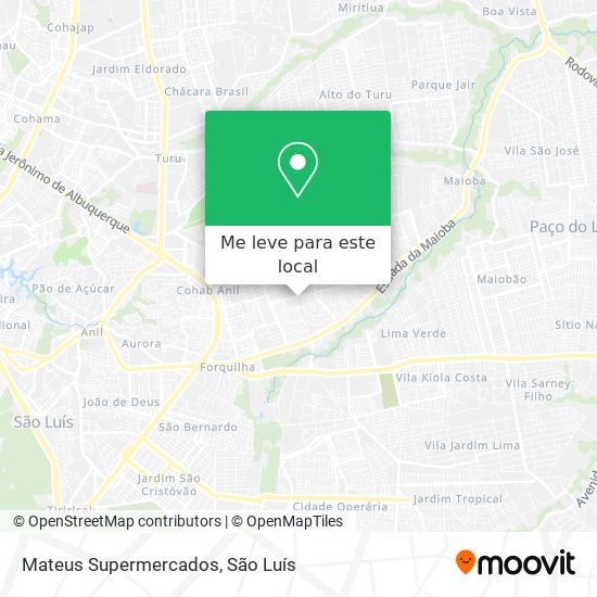 Mateus Supermercados mapa