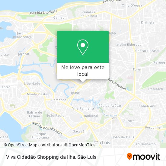 Viva Cidadão Shopping da Ilha mapa