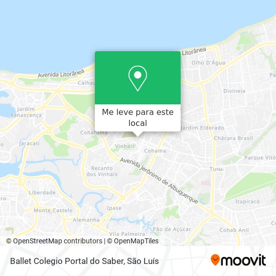 Ballet Colegio Portal do Saber mapa
