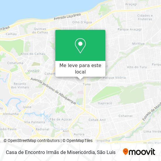 Casa de Encontro Irmãs de Misericórdia mapa