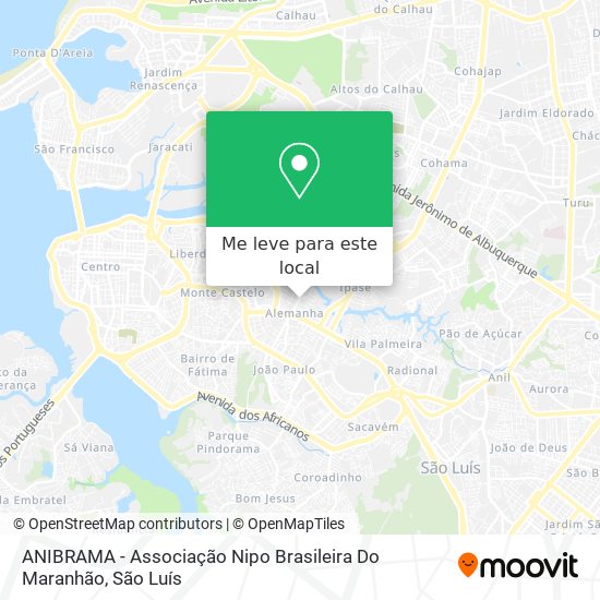 ANIBRAMA - Associação Nipo Brasileira Do Maranhão mapa