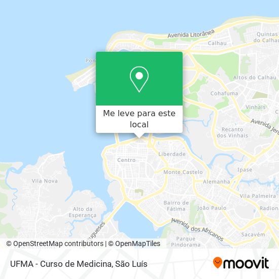 UFMA - Curso de Medicina mapa