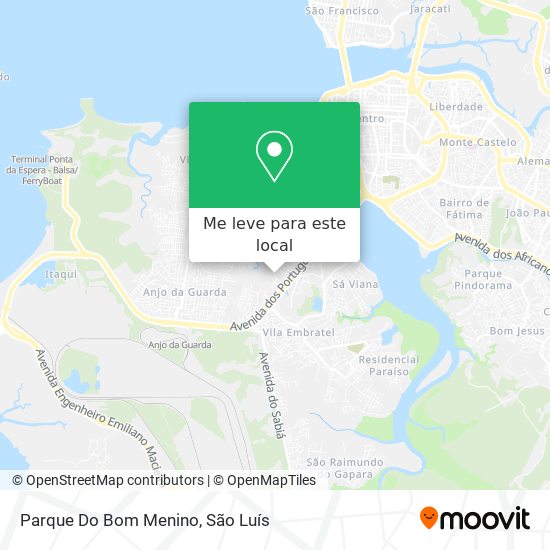 Parque Do Bom Menino mapa