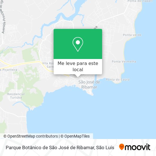 Parque Botânico de São José de Ribamar mapa