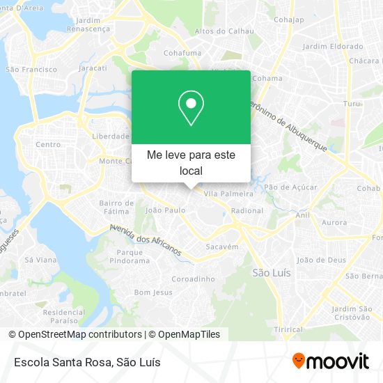 Escola Santa Rosa mapa