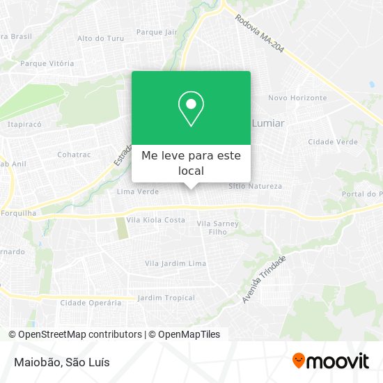 Maiobão mapa